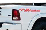 Red 4x4 Off-Road Bedside Vinyl Decals  Dodge Ram 1500 2500 3500 Power Wagon