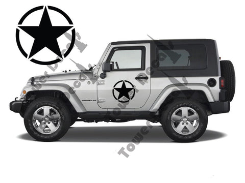 Army Stars 2 16" Fit Full Doors for Jeep Wranglers, Rubicons, Saharas, Cherokee