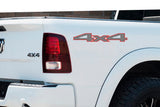 2 Color 4x4 Off Road Bedside Vinyl Decals Fits Dodge Ram 1500 2500 3500 Power Wagon
