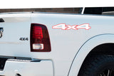2 Color 4x4 Off Road Bedside Vinyl Decals Fits Dodge Ram 1500 2500 3500 Power Wagon