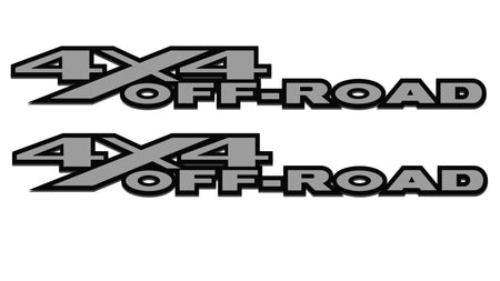 Black & Grey 4x4 Off-Road Bedside Vinyl Decals  Dodge Ram 1500 2500 3500 Power Wagon