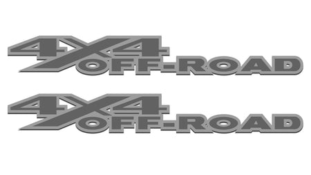 Light Grey & Dark Grey 4x4 Off-Road Bedside Vinyl Decals  Dodge Ram 1500 2500 3500 Power Wagon