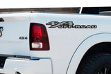 Light Grey & Dark Grey 4x4 Off-Road Bedside Vinyl Decals  Dodge Ram 1500 2500 3500 Power Wagon