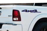 Blue & Black 4x4 Off-Road Bedside Vinyl Decals  Dodge Ram 1500 2500 3500 Power Wagon