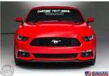 Custom Text Windshield Banner Vinyl Decal-Fits Ford Mustang Cobra GT 2000-2015