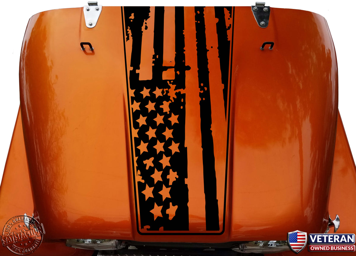 Jeep Hood Blackout Vinyl Decal