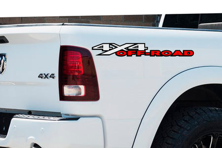 4x4 Off-Road Bedside Vinyl Decals  Dodge Ram 1500 2500 3500 Power Wagon