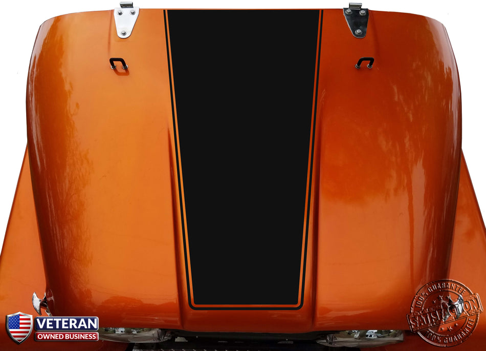 Hood Blackout Vinyl Decal fits Jeep CJ5 CJ7 CJ8 Scrambler 0211/0212