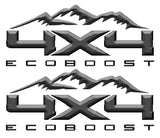 4X4 ECOBOOST DECAL MOUNTAINS FITS: 2008-2017 FORD TRUCK F250 F350 SUPER DUTY