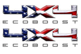 4X4 ECOBOOST DECAL (2 included) FITS: 2008-2017 FORD TRUCK F250 F350 SUPER DUTY