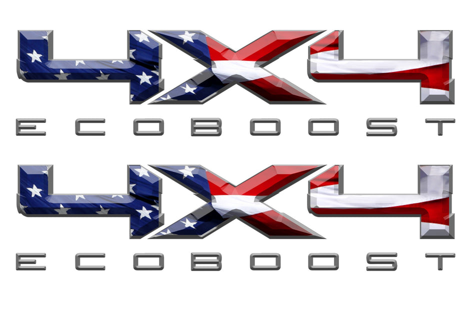 4X4 ECOBOOST DECAL (2 included) FITS: 2008-2017 FORD TRUCK F250 F350 SUPER DUTY