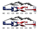4X4 ECOBOOST DECAL MOUNTAINS FITS: 2008-2017 FORD TRUCK F250 F350 SUPER DUTY