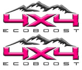 4X4 ECOBOOST DECAL MOUNTAINS FITS: 2008-2017 FORD TRUCK F250 F350 SUPER DUTY