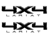 4X4 LARIAT DECAL (2 included) FITS: 2008-2017 FORD TRUCK F250 F350 SUPER DUTY