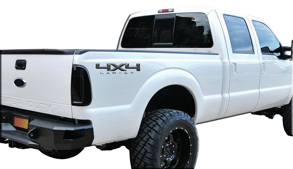 4X4 LARIAT DECAL (2 included) FITS: 2008-2017 FORD TRUCK F250 F350 SUPER DUTY