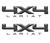 4X4 LARIAT DECAL (2 included) FITS: 2008-2017 FORD TRUCK F250 F350 SUPER DUTY