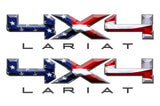 4X4 LARIAT DECAL (2 included) FITS: 2008-2017 FORD TRUCK F250 F350 SUPER DUTY