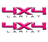 4X4 LARIAT DECAL (2 included) FITS: 2008-2017 FORD TRUCK F250 F350 SUPER DUTY