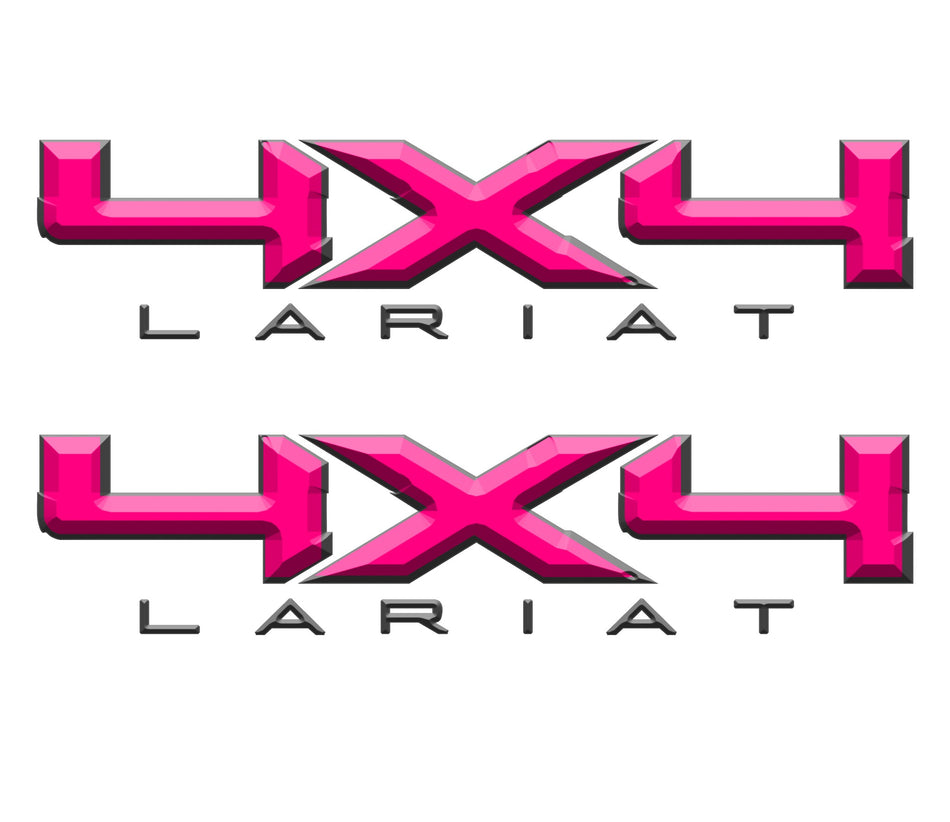 4X4 LARIAT DECAL (2 included) FITS: 2008-2017 FORD TRUCK F250 F350 SUPER DUTY