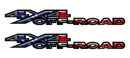 3D 4X4 Off-Road Bedside Vinyl Decals  Dodge Ram 1500 2500 3500 