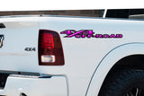 pink 3D 4X4 Off-Road Bedside Vinyl Decals  Dodge Ram 1500 2500 3500 
