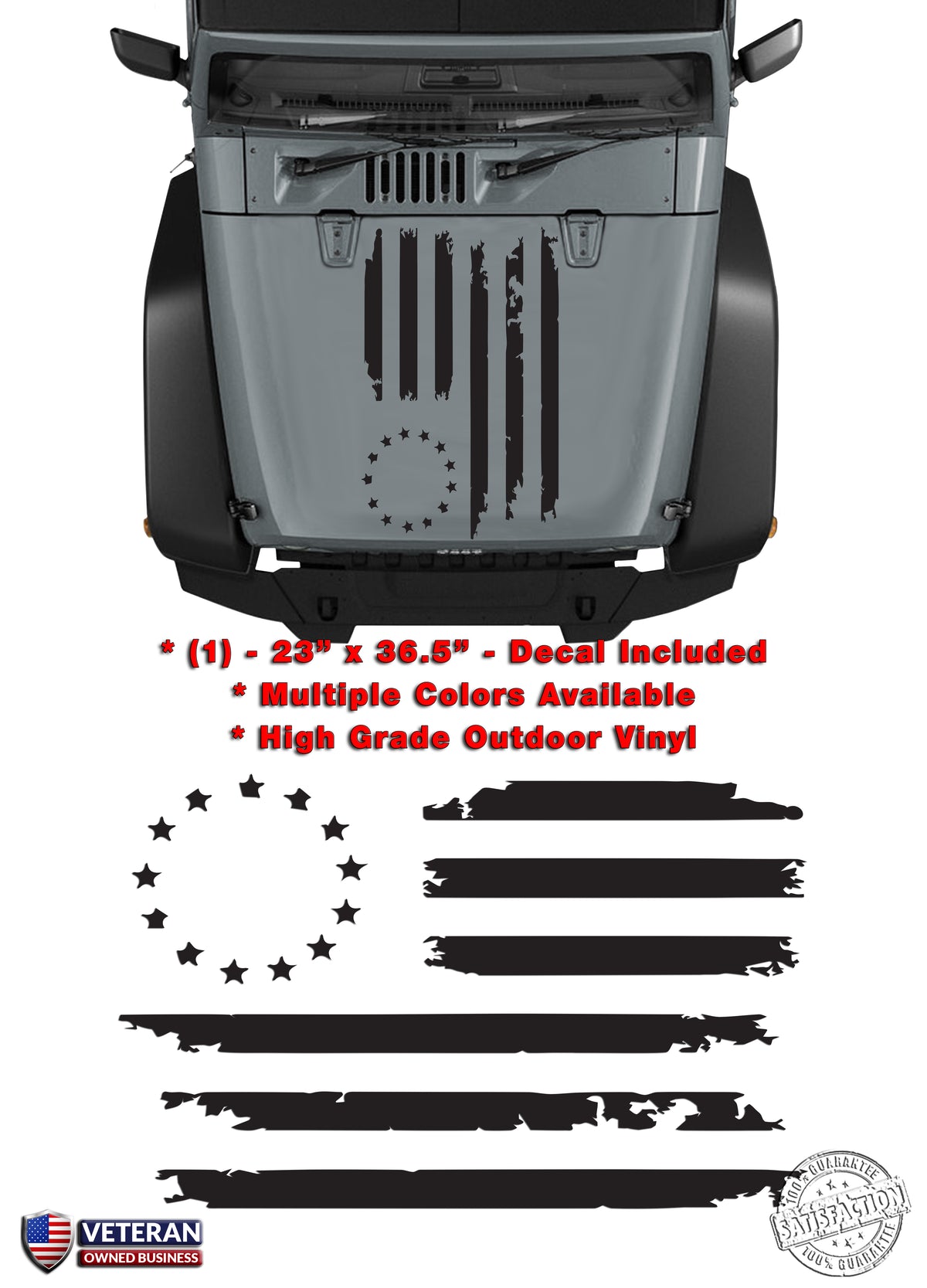 jeep hood decals custom