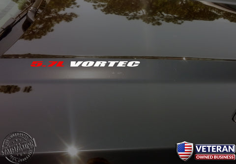 5.7L VORTEC Hood sticker decals Chevrolet Silverado GMC Sierra Avalanche