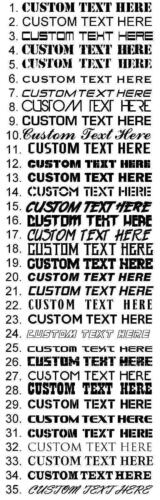 Custom Text Windshield Banner Vinyl Decal - Fits Toyota Corolla L LE LE Eco S