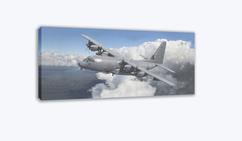 AC-130J Gunship in the Clouds Canvas Print