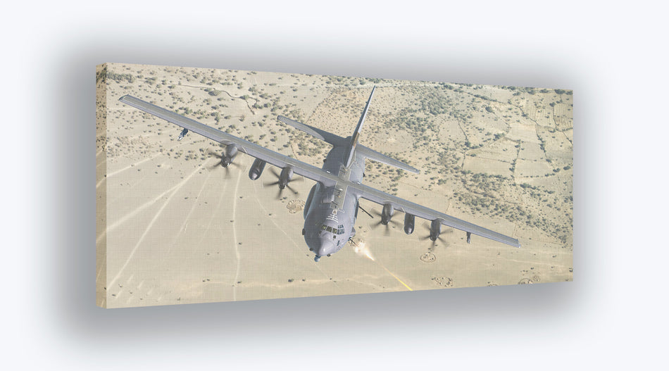 AC-130J Gunship Desert Canvas Print