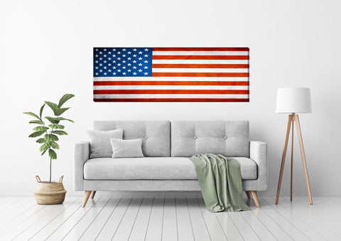 Coming Soon-American Flag Canvas