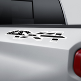 American Flag 4x4 Bedside Vinyl Decals Fits 2019 Chevy Silverado