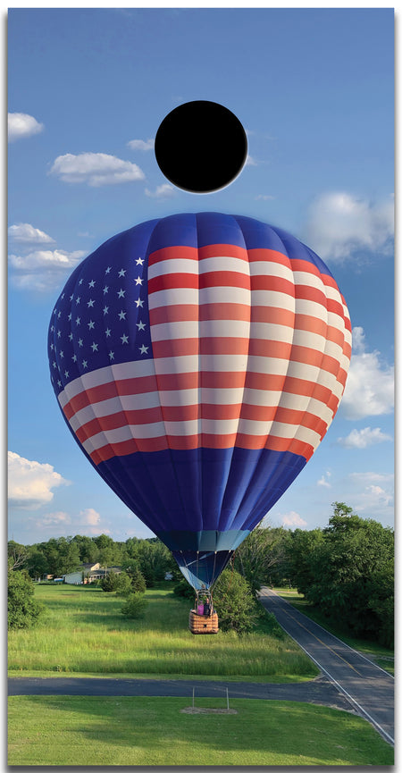 hot Air Balloon Custom Cornhole Vinyl Wrap