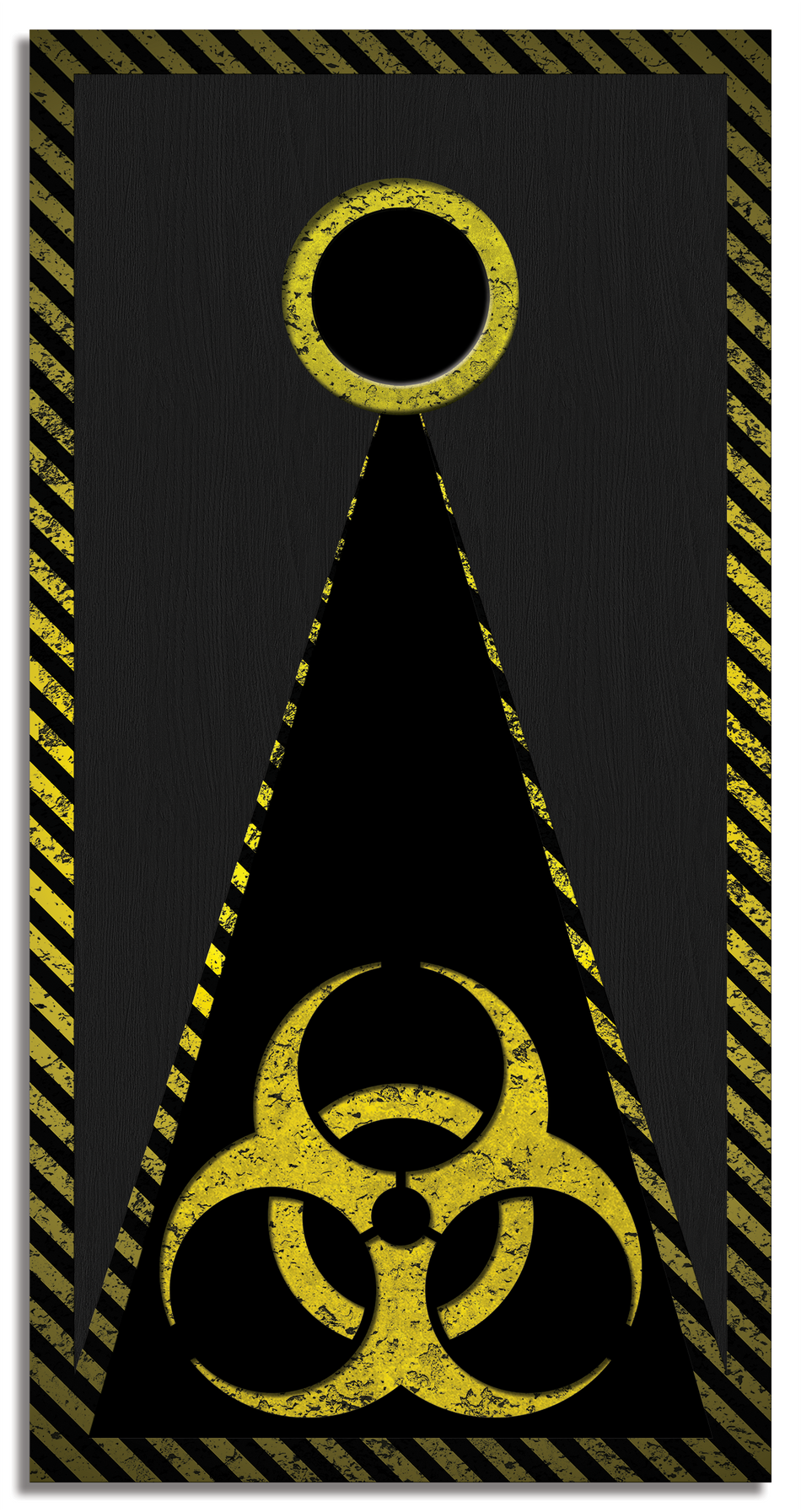 x Cornhole Board Bag Toss Vinyl Wrap Set-Bio Hazzard Universal Fit Oracal 3M