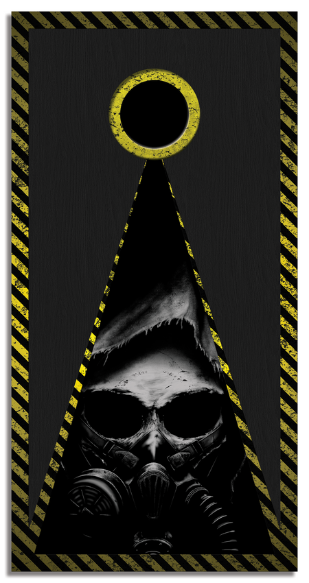 Bio-Hazard Custom Cornhole Vinyl Wrap
