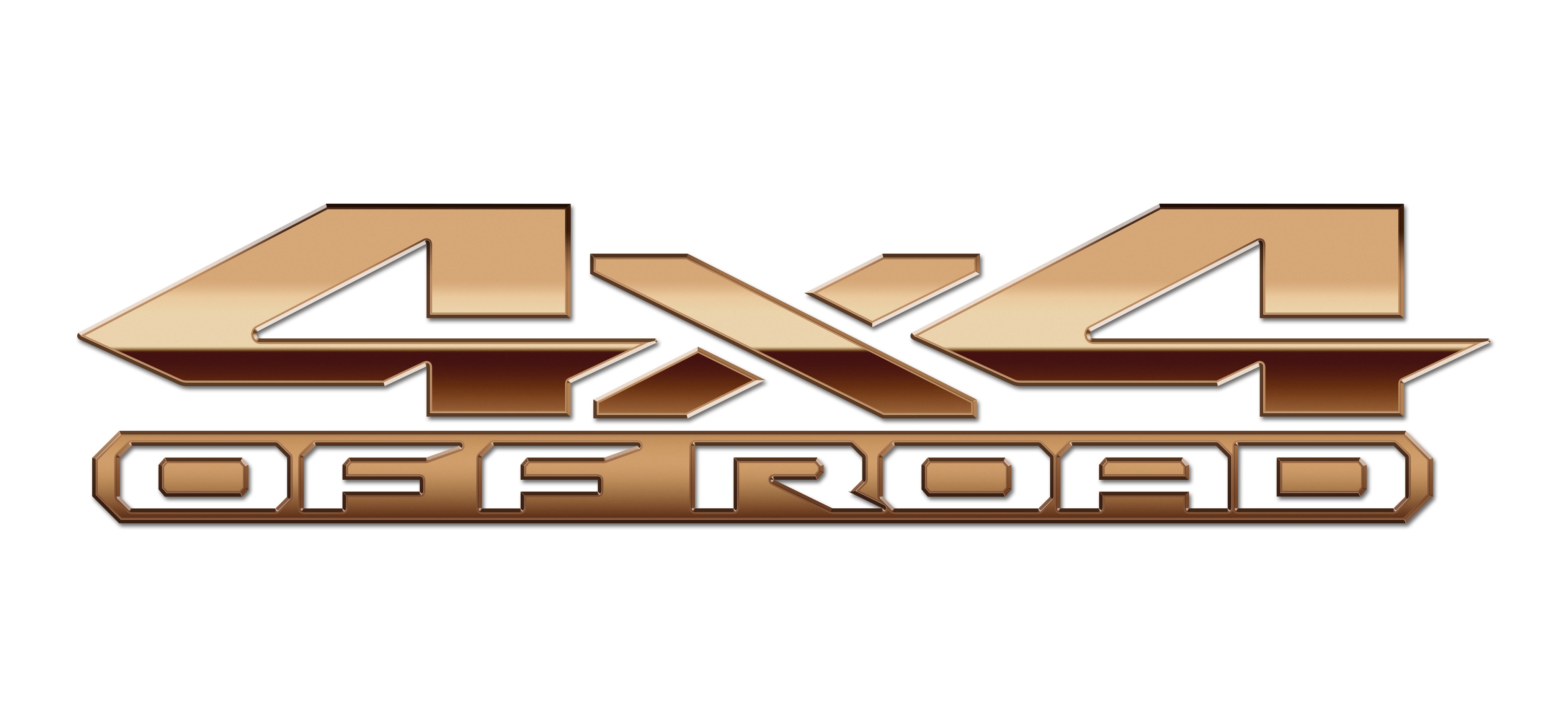 Bronze 3D 4x4 Off Road Bedside Vinyl Decals  Dodge Ram 1500 2500 3500 