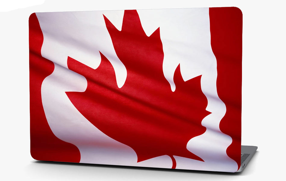Canadian Maple Flag Vinyl Laptop Computer Skin Sticker Decal Wrap Macbook Various Sizes