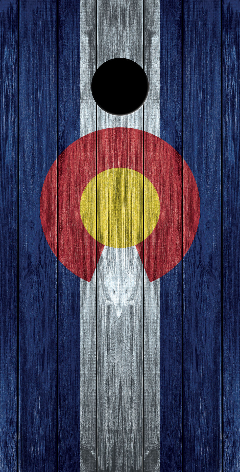 Colorado State Custom Vinyl Cornhole Wrap