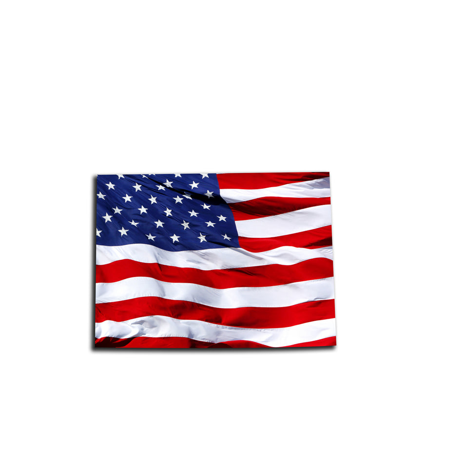 Colorado Waving USA American Flag. Patriotic Vinyl Sticker