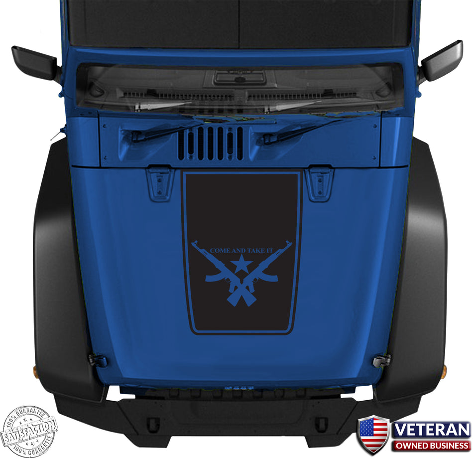 Jeep Hood Blackout Vinyl Decal