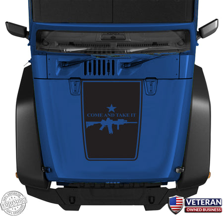 Jeep Hood Blackout Vinyl Decal