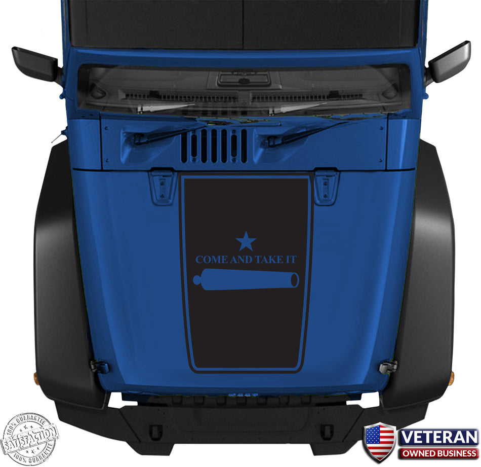 Jeep Hood Blackout Vinyl Decal