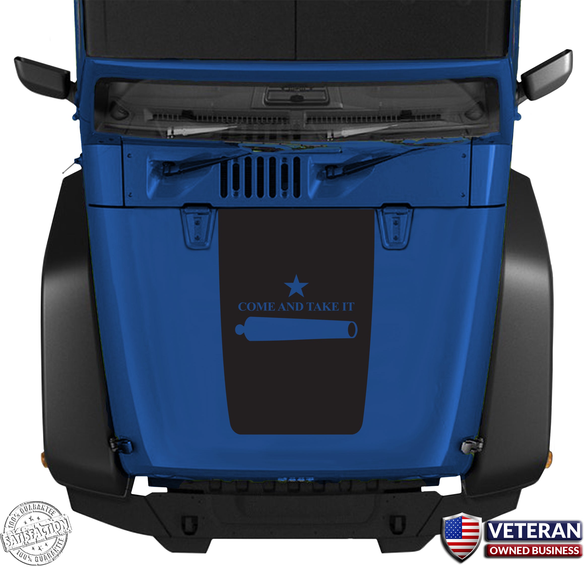 Jeep Hood Blackout Vinyl Decal