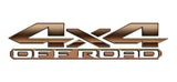 Copper 3D 4x4 Off Road Bedside Vinyl Decals  Dodge Ram 1500 2500 3500 