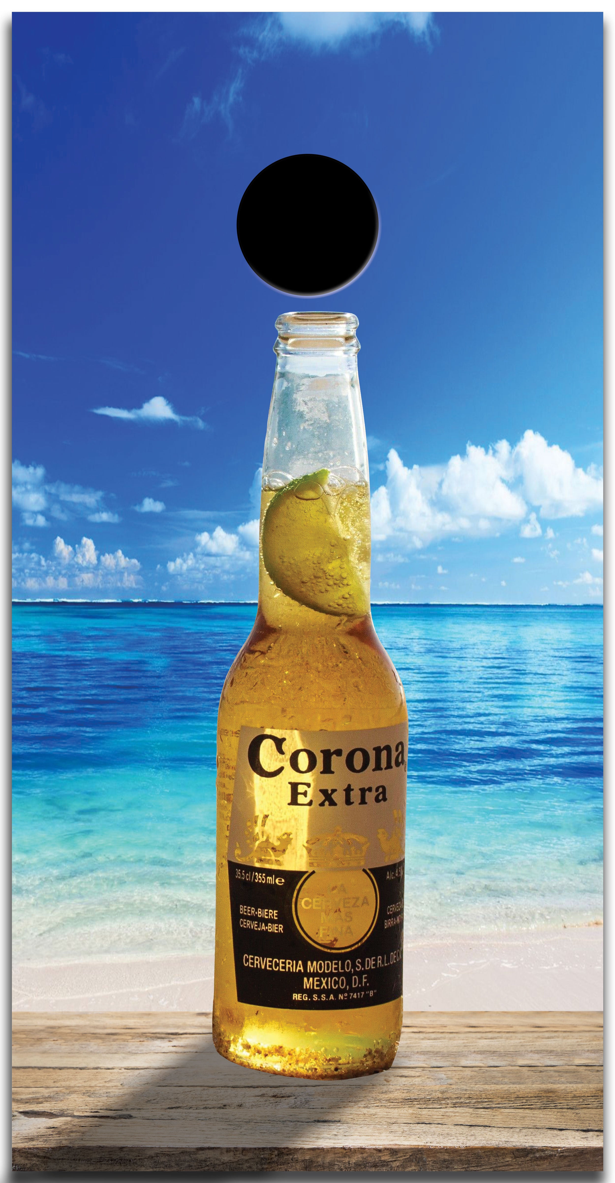 Corona Custom Cornhole Vinyl Wrap
