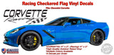 Corvette Racing Window Rocker Decal fits Corvette ZR1 Z06 C6 C5 C4 Stingray