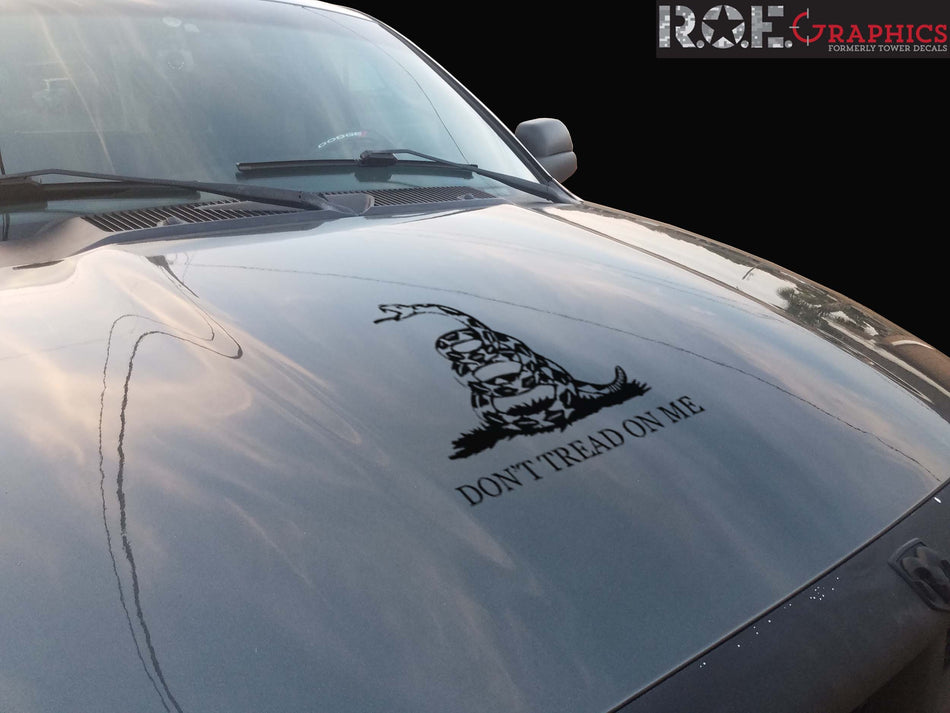 Don't Tread On Me Hood Decal 0070
