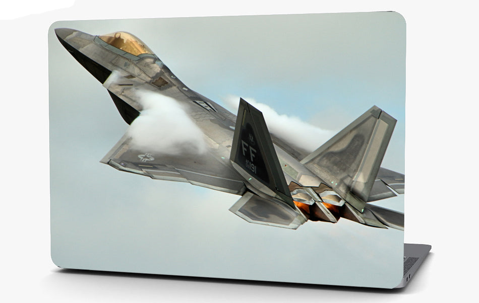 F-22 Raptor Airplane Vinyl Laptop Computer Skin Sticker Decal Wrap Macbook Various Sizes