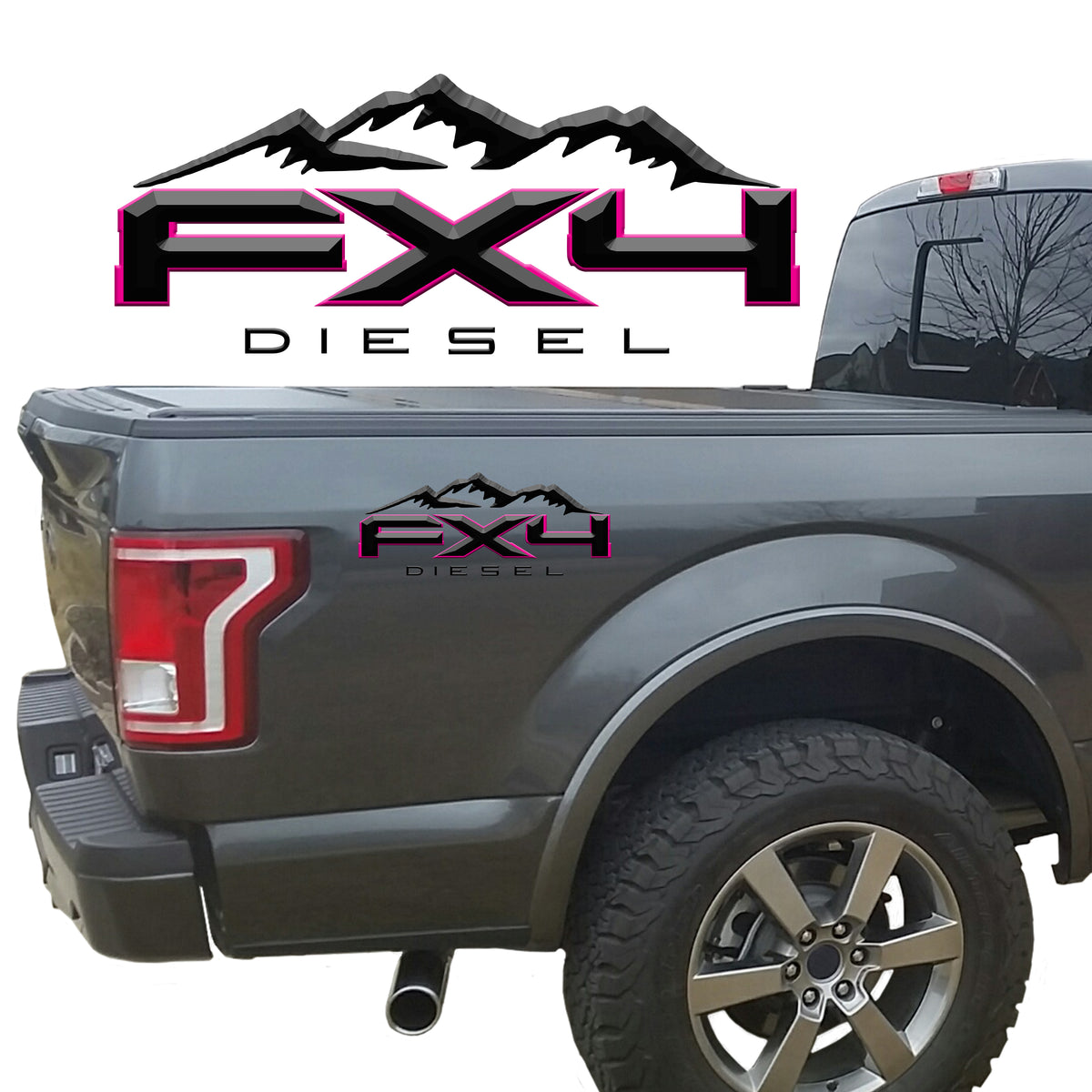 Ford FX4 Diesel Vinyl Decal
