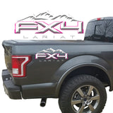 3D  FX4 Lariat Mountains Vinyl Decal